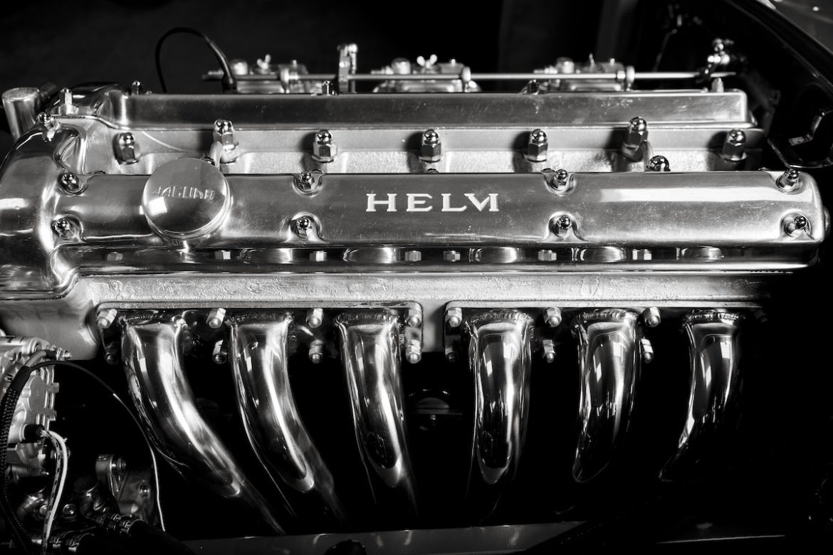 The Helm 300bhp 3.8 litre engine of the E-Type